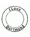 I love Dortmund Stempel