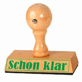 Stempel Schon klar | Sprüche Stempel einfach online bestellen!