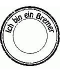 Ich bin ein Bremer Retrostempel