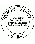 Dolmetscherinstempel Russisch Berlin