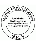 Dolmetscherin Stempel für Türkisch Berlin