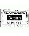 Eingangsstempel Rechtsanwalt