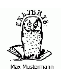 Exlibris Stempel mit Namen