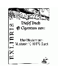 Ex-libris Stempel mit Namen