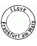 I Love Frankfurt Stempel