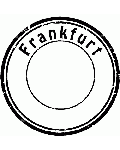 Individueller Frankfurt Stempel