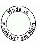 Made in Frankfurt am Main Stempel