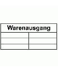 Individueller Warenausgangsstempel 3 Zeilen