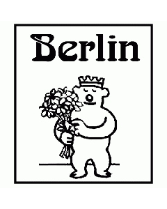 Berlin Stempel mit Bär