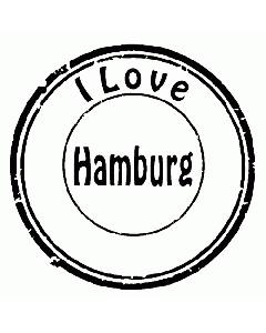 I love Hamburg Retrostempel