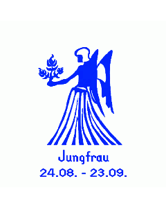 Jungfrau Stempel eckig