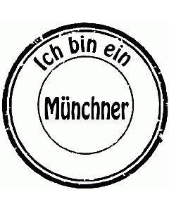 Ich bin ein Münchner Stempel