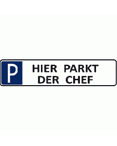 Parkplatz-Schild mit Wunschtext 30x40 cm, 1-2 Zeilen oder 1 Zeile