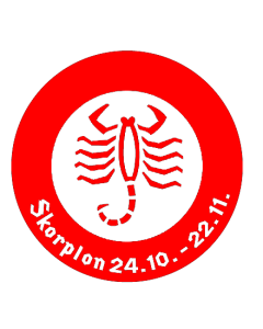 Skorpion Stempel rund