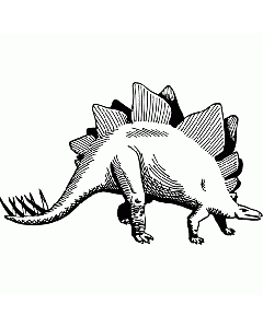 Stegosaurus Motivstempel