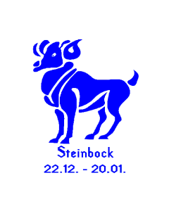 Steinbock Stempel eckig
