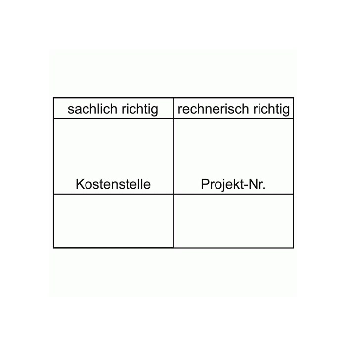Sachlich Holzstempel Sachlich Und Rechnerisch Richtig (60X10 Mm – LROJBX