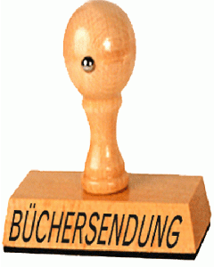 Lagertext Stempel Büchersendung 