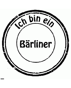 Ich bin ein Bärliner Stempel
