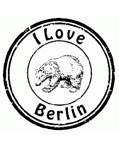 I Love Berlin Vintage Stempel