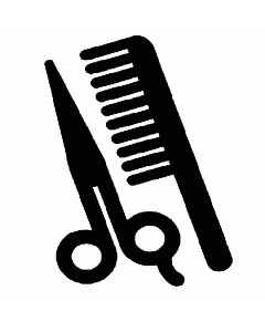 Bonuskarten-Stempel Friseur eckig