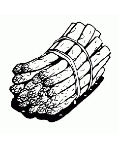 Kleiner Bonuskartenstempel Spargel