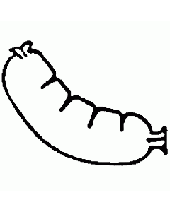 Bonuskarten-Stempel Wurst eckig groß