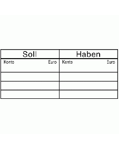 Buchungsstempel Soll Haben
