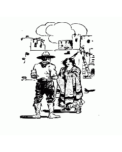 Cowboy und Indianer Stempel