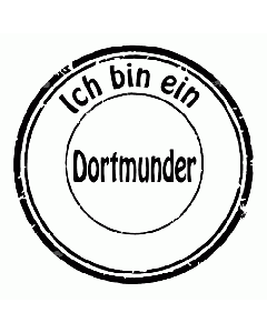 Ich bin ein Dortmunder Holzstempel