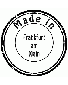 Made in Frankfurt Stempel