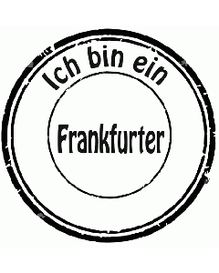 Stempel Ich bin ein Frankfurter