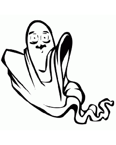 Halloween Geist Stempel