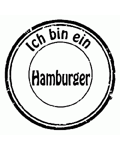 Ich bin ein Hamburger Stempel