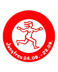 Jungfrau Stempel rund