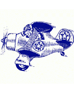 Motivstempel Doppeldecker