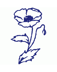 Mohnblume Motivstempel