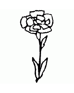 Blumenstiel Motivstempel