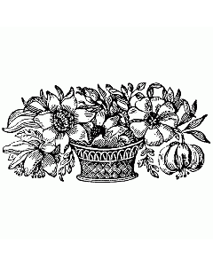 Blumengesteck Motivstempel