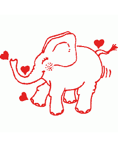 Motivstempel Elefant