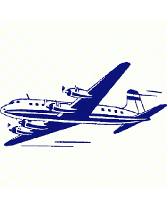 Motivstempel Propellerflugzeug