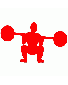 Gewichtheber Motivstempel