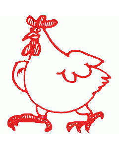 Motivstempel Huhn