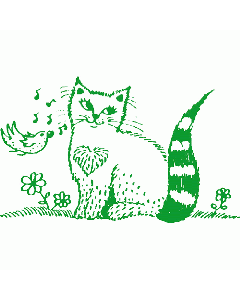 Motivstempel Miezekatze