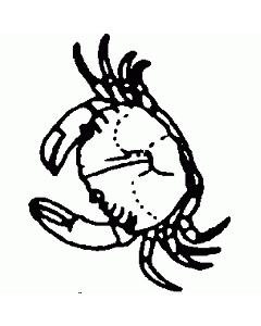 Motivstempel Krabbe