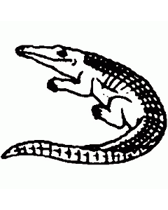 Motivstempel Krokodil 