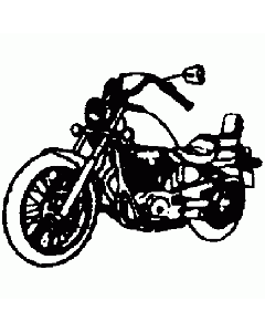 Motivstempel Motorrad