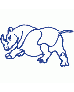Motivstempel Nashorn
