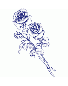 Rosenstrauß Motivstempel