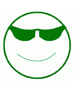 Cooler Smiley Motivstempel